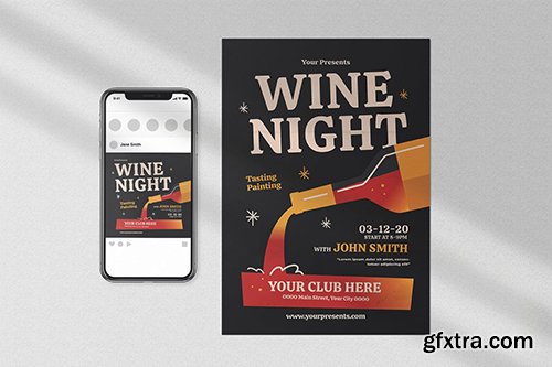 Wine Night Flyer Pack