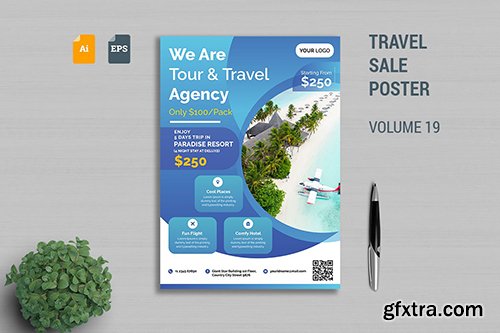 Travel Sale Poster Template Vol. 19