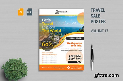 Travel Sale Poster Template Vol. 17