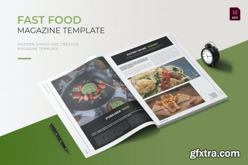 Fast Food Magazine Template