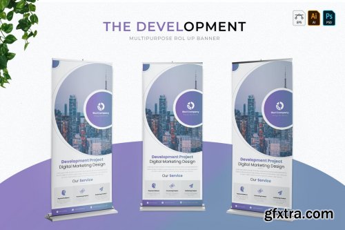 Development Banner Roll Up Banner