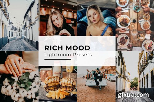 CreativeMarket - 10 Rich Mood Lightroom Presets 5435090