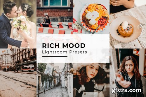 CreativeMarket - 10 Rich Mood Lightroom Presets 5435088