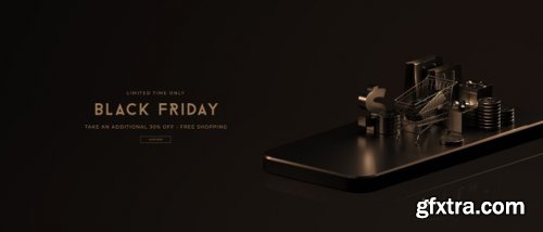 Black friday sale mockup