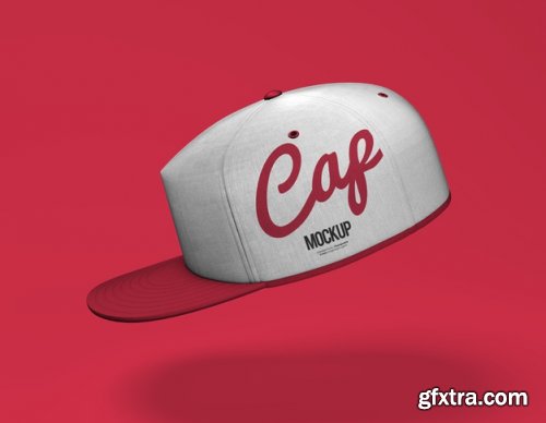 Close up on sport cap mockup