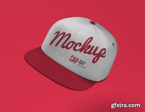 Close up on sport cap mockup