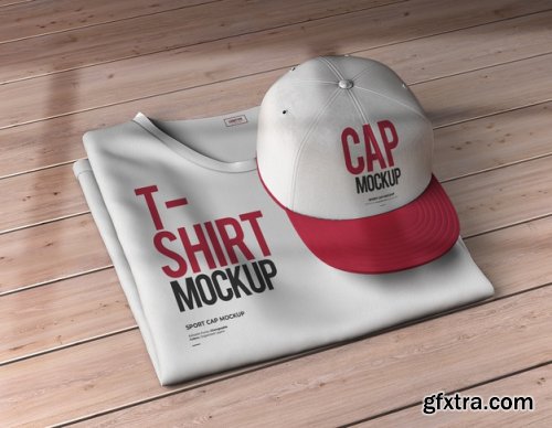 Close up on sport cap mockup