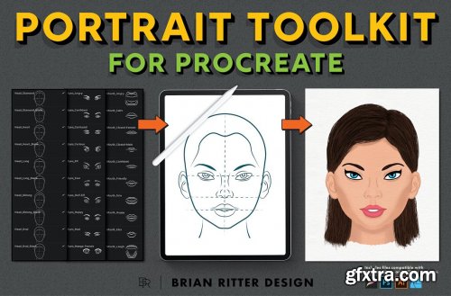 CreativeMarket - Portrait Toolkit For Procreate 4484763