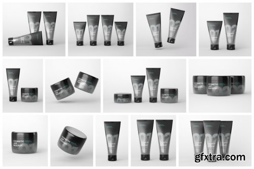 CreativeMarket - Cosmetics Mockup Set | Tube and Jar 5430550