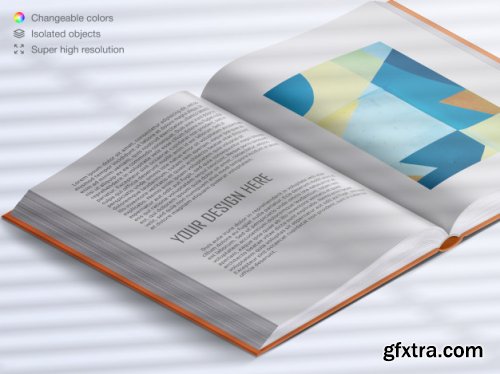 Realistic book mockup