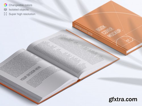 Realistic book mockup