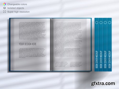 Realistic book mockup