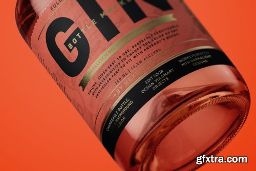 CreativeMarket - Gin Bottle Mockup 4563214