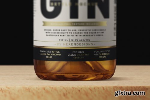 CreativeMarket - Gin Bottle Mockup 4563214