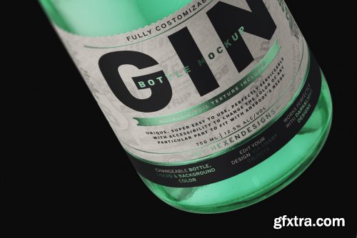 CreativeMarket - Gin Bottle Mockup 4563214