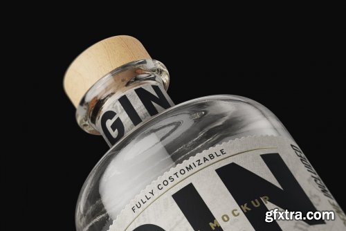 CreativeMarket - Gin Bottle Mockup 4563214