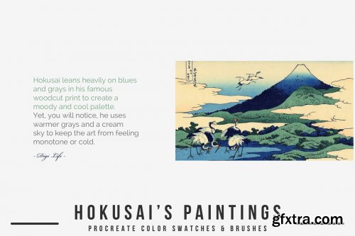 CreativeMarket - Hokusai's Art Procreate Brushes 5469956