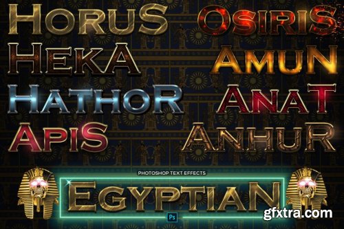 Ancient Egyptian Pharaoh Text Effects