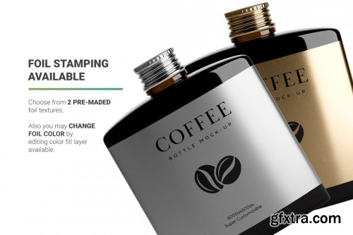 CreativeMarket - Coffee Bottle Mockup 4966018