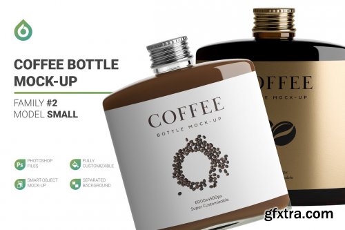 CreativeMarket - Coffee Bottle Mockup 4966018