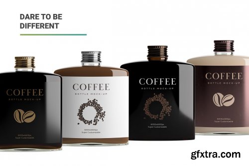 CreativeMarket - Coffee Bottle Mockup 4966018