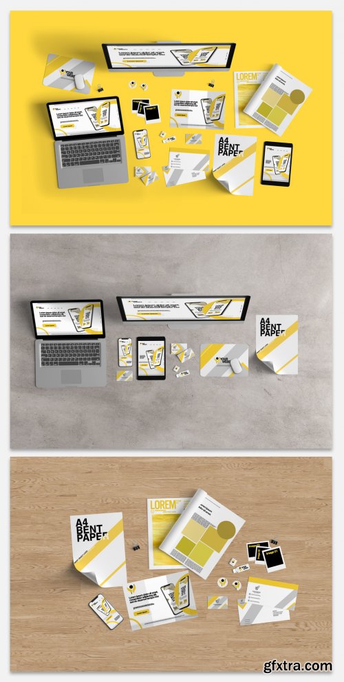 Office Objects Mockup 385130772