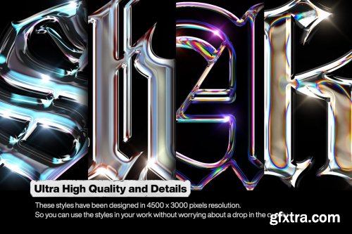 CreativeMarket - Chrome Text Styles Vol.2 5471534