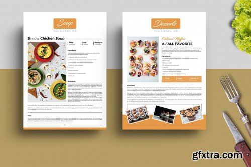 CreativeMarket - Recipe Book Template 5233228