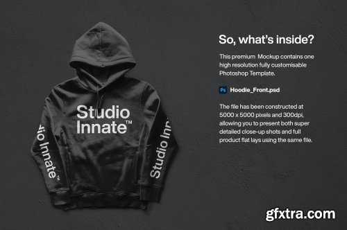 Download Creativemarket Hoodie Front Mockup 5478463 Gfxtra PSD Mockup Templates