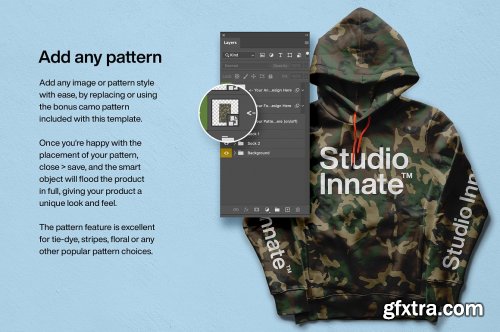 CreativeMarket - Hoodie Front Mockup 5478463