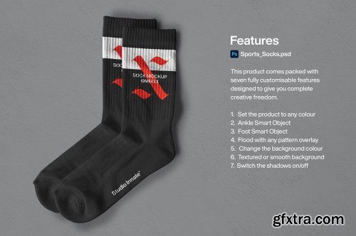 CreativeMarket - Sports Socks - Mockup 5462046