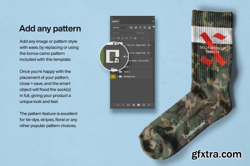 CreativeMarket - Sports Socks - Mockup 5462046