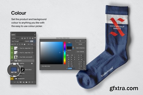 CreativeMarket - Sports Socks - Mockup 5462046