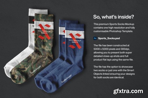 CreativeMarket - Sports Socks - Mockup 5462046