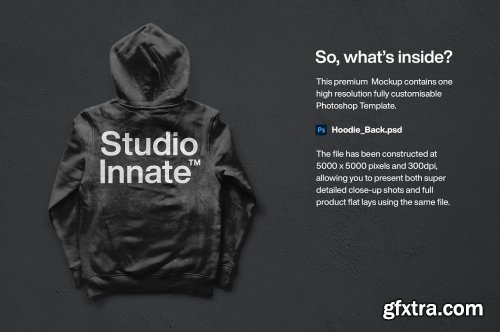 CreativeMarket - Hoodie Back Mockup 5478455