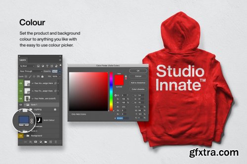 CreativeMarket - Hoodie Back Mockup 5478455