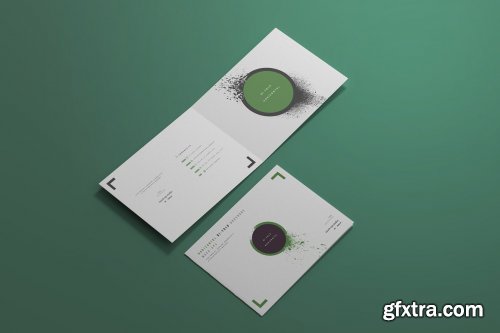 CreativeMarket - A4 Bi-Fold Horizontal Mockups 4811515