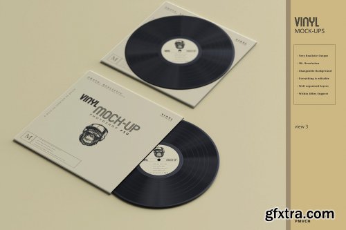 CreativeMarket - Vinyl Mockups 5485891