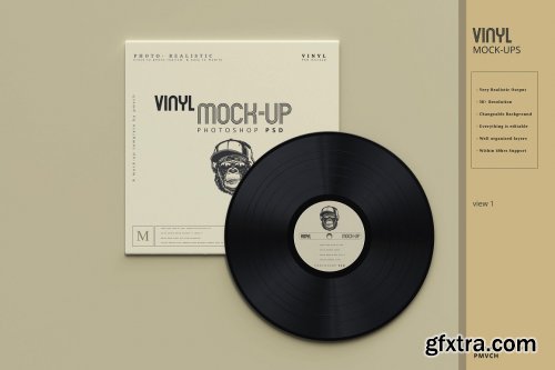 CreativeMarket - Vinyl Mockups 5485891