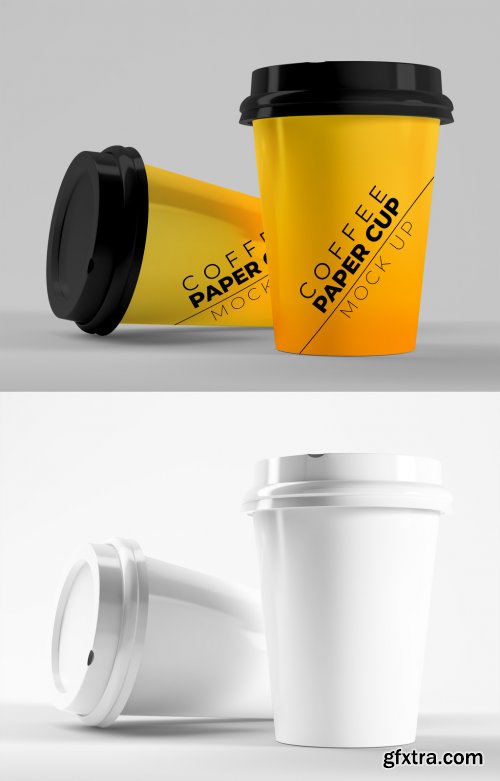 Two Paper Coffee Cups Mockup 385835807