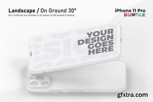 CreativeMarket - iPhone 11 Pro Mockup Bundle 5358205