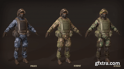 Russian Soldier, Military and Police, Customizable