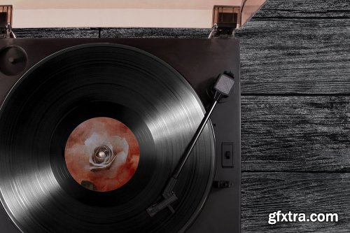 CreativeMarket - Vinyl Record Mockups Set 5461989