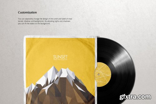 CreativeMarket - Vinyl Record Mockups Set 5461989