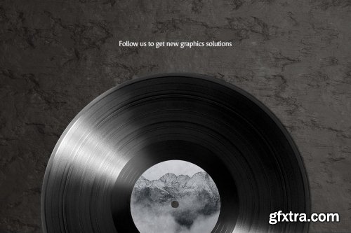 CreativeMarket - Vinyl Record Mockups Set 5461989