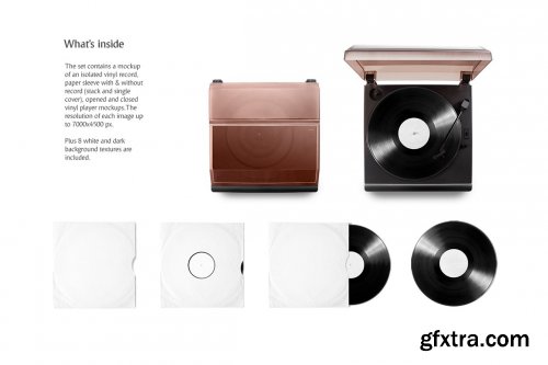 CreativeMarket - Vinyl Record Mockups Set 5461989