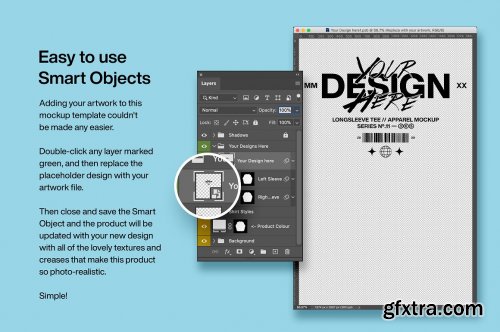 CreativeMarket - Long Sleeve Tee - Mockup Bundle 5183065