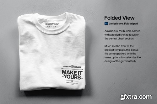 CreativeMarket - Long Sleeve Tee - Mockup Bundle 5183065