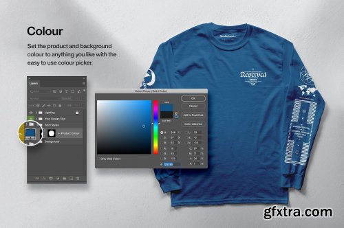 CreativeMarket - Long Sleeve Tee - Mockup Bundle 5183065