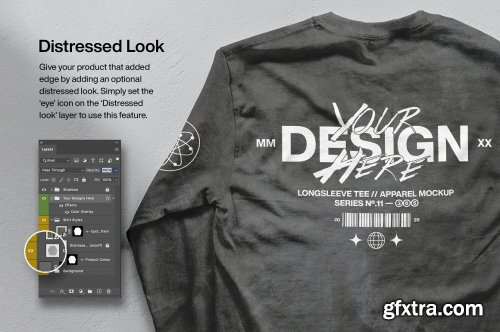 CreativeMarket - Long Sleeve Tee - Mockup Bundle 5183065